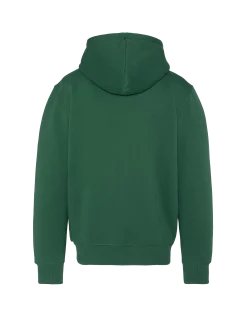 Sweatshirt zippé vert à capuche en molleton épais - VERT