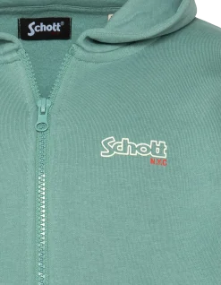 Sweatshirt zippé vert clair à capuche enfant - VERT CLAIR