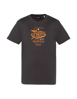 T-shirt anthracite imprimé Schott Motorcycles - ANTHRACITE
