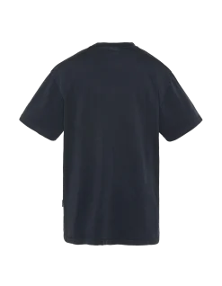 T-shirt army badgé bleu marine, effet vintage - MARINE