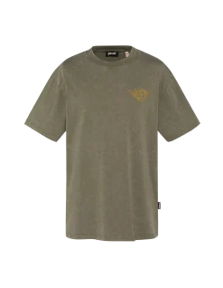 T-shirt army imprimé kaki, effet vintage - KAKI