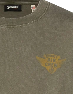 T-shirt army imprimé kaki, effet vintage - KAKI