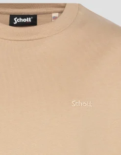 T-shirt beige à manches courtes - BEIGE