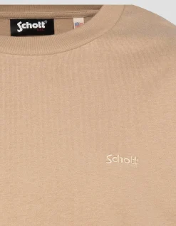T-shirt beige à manches longues - BEIGE