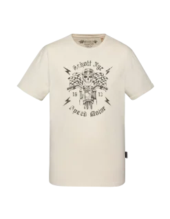 T-shirt biker blanc - BLANC CASSÉ