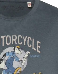 T-shirt biker cartoon anthracite - ANTHRACITE
