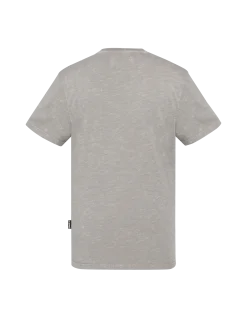 T-shirt biker gris, effet flammé - GRIS