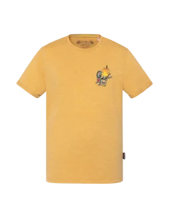 T-shirt biker jaune - JAUNE