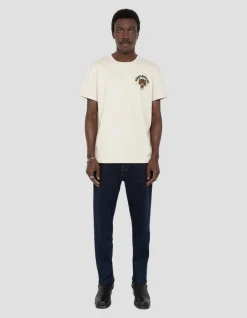 T-shirt blanc avec mascotte tigre - BLANC CASSÉ