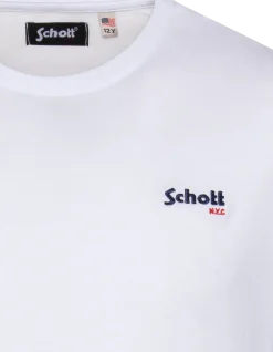 T-shirt blanc brodé enfant - BLANC
