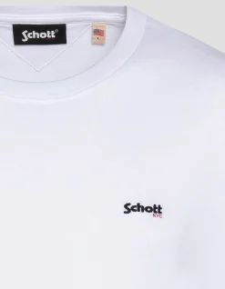 T-shirt blanc à manches courtes - BLANC