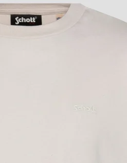 T-shirt blanc à manches courtes - BLANC CASSÉ