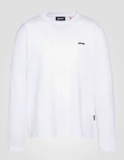 T-shirt blanc à manches longues - BLANC