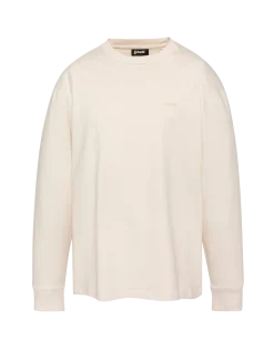 T-shirt blanc à manches longues - BLANC CASSÉ