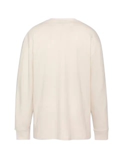 T-shirt blanc à manches longues - BLANC CASSÉ