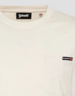 T-shirt blanc sans manche effet flammé - BLANC CASSÉ
