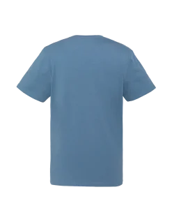 T-shirt bleu jean imprimé Schott Official vintage - BLEU JEAN