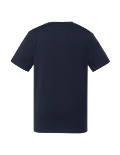 T-shirt bleu marine imprimé logo vintage - MARINE