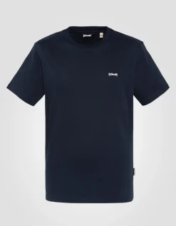 T-shirt bleu marine à manches courtes - MARINE