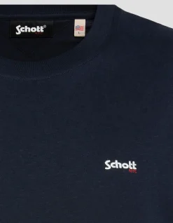 T-shirt bleu marine à manches courtes - MARINE