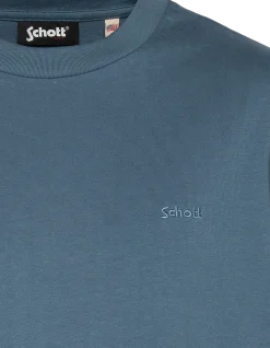 T-shirt bleu minéral à manches courtes - BLEU MINÉRAL