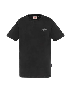 T-shirt city district noir délavé - NOIR DÉLAVÉ