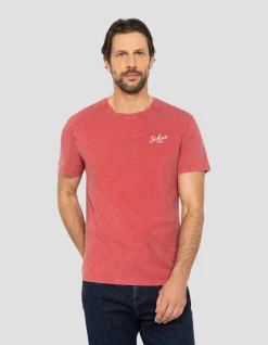 T-shirt city district rouge - ROUGE