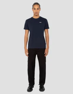 T-shirt col rond bleu marine - MARINE