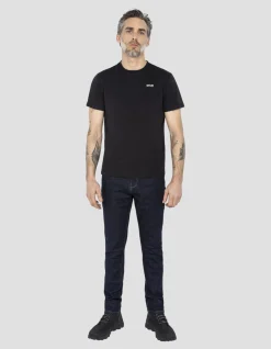 T-shirt col rond noir - NOIR