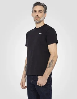 T-shirt col rond noir - NOIR