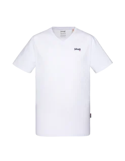 T-shirt col V blanc - BLANC