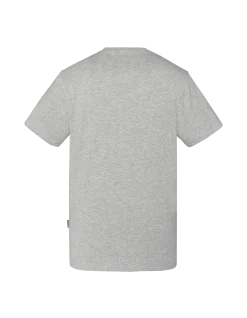 T-shirt col V gris chiné - GRIS CHINÉ