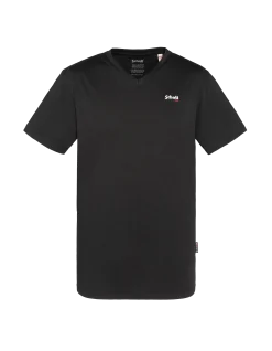 T-shirt col V noir - NOIR
