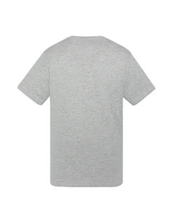 T-shirt gris chiné brodé enfant - GRIS CHINÉ