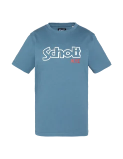 T-shirt imprimé bleu jean enfant - BLEU JEAN