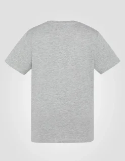 T-shirt imprimé gris chiné enfant - GRIS CHINÉ