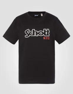 T-shirt imprimé noir enfant - NOIR