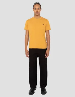T-shirt jaune effet flammé - JAUNE
