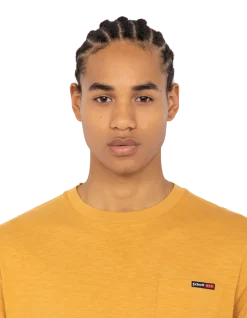 T-shirt jaune effet flammé - JAUNE