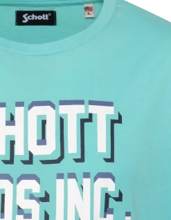 T-shirt lagon imprimé Schott Bros Inc. - LAGON