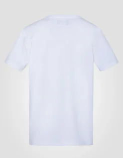 T-shirt à logo blanc enfant - BLANC