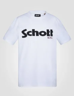 T-shirt à logo blanc enfant - BLANC