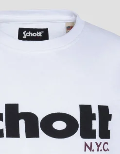 T-shirt à logo blanc enfant - BLANC