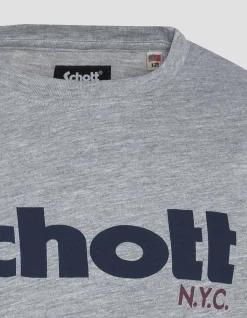 T-shirt à logo gris chiné enfant - GRIS CHINÉ