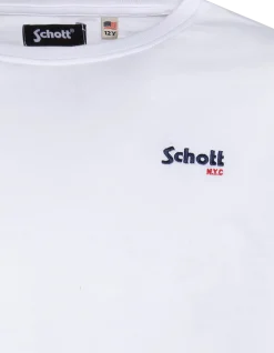 T-shirt manches longues blanc brodé enfant - BLANC