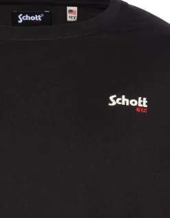 T-shirt manches longues noir brodé enfant - NOIR