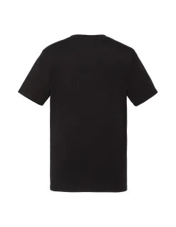 T-shirt noir imprimé logo vintage - NOIR