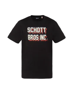 T-shirt noir imprimé Schott Bros Inc. - NOIR