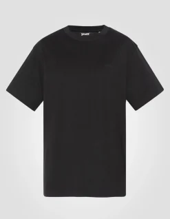 T-shirt noir à manches courtes - NOIR