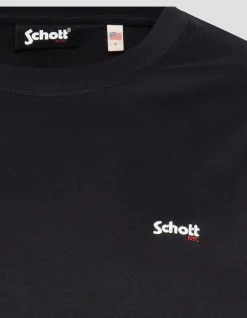 T-shirt noir à manches longues - NOIR